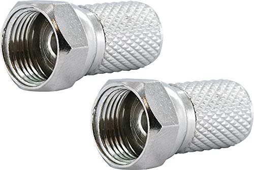 Schwaiger F-Stecker, 8mm, 2 Stück