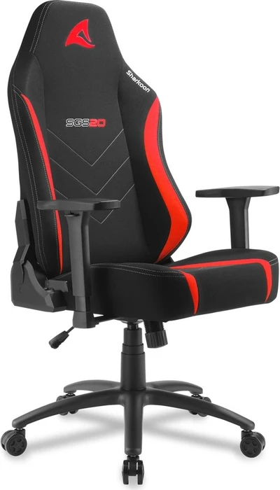 Sharkoon Skiller SGS20 Fabric Gamingstuhl, schwarz/rot