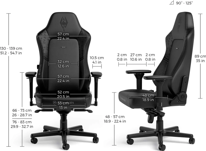 noblechairs Hero The Elder Scrolls V: Skyrim 10th Anniversary Edition Gamingstuhl, schwarz