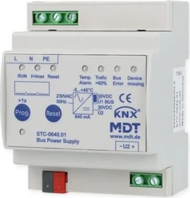 MDT KNX Busspannungsversorgung STC mit Diagnosefunktion 30V, 640mA, 4TE REG