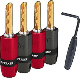 Audioquest SureGrip300 BFA/Banana Kabelschuhstecker gold