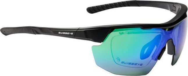 Swiss Eye Speedway black matt-black/green revo