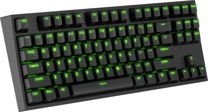 Genesis Thor 404 TKL, schwarz, LEDs RGB, hot-swap, Gateron Pro YELLOW, USB, DE