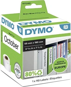 Dymo Endlosetiketten LabelWriter 99019, 190x59mm, weiß, 1er-Pack (110 Etiketten)