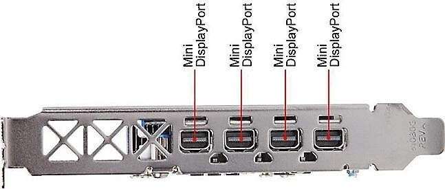 AMD Radeon PRO WX 3200, 4GB GDDR5, 4x mDP