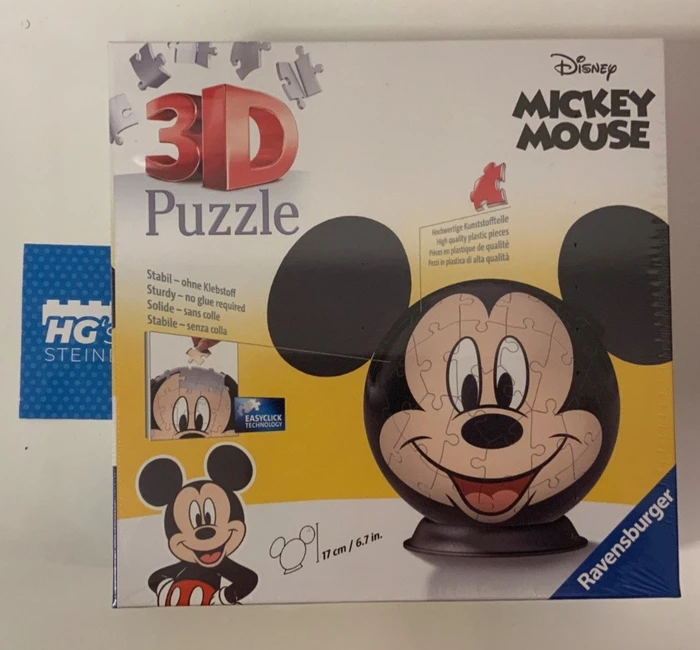 Ravensburger Puzzle 3D Puzzle-Ball Disney Mickey Mouse mit Ohren