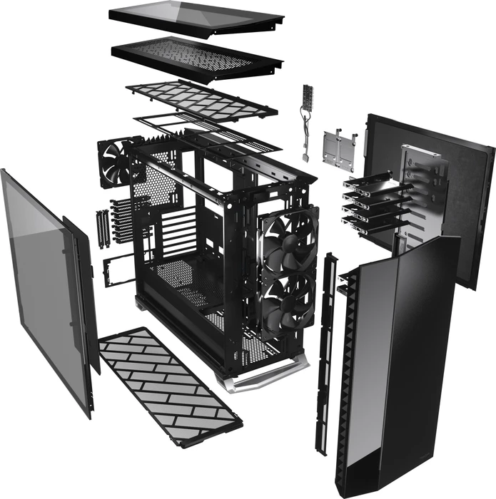 Fractal Design Vector RS Blackout Dark TG, Glasfenster