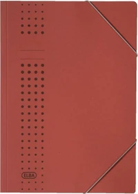 Elba Chic Sammelmappe mit Eckspanner, A4, rot