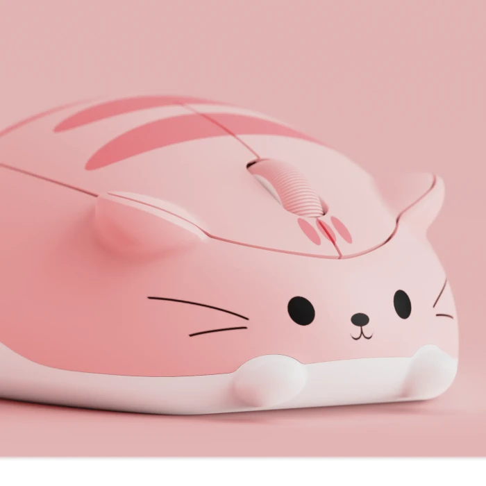 Akko x Waigua Cat Theme Wireless Mouse, Pink Angie, USB