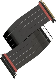 LinkUP AVA5 v2 Riser Kabel, gerade, PCIe 5.0, 900mm, schwarz/rosa