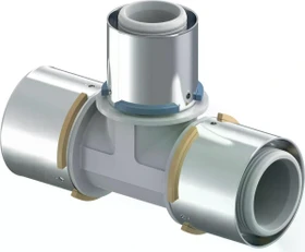 Uponor S-Press Verbund T-Stück reduziert PPSU 50-40-50