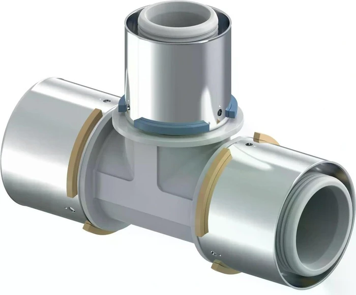 Uponor S-Press Verbund T-Stück reduziert PPSU 50-40-50