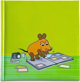 Hama Jumbo Fotoalbum, 30x30, 80 weiße Seiten, Die Maus grün