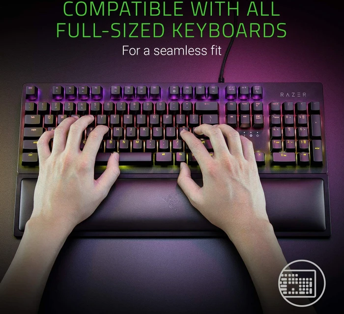 Razer Ergonomic Wrist Rest for Full-sized Keyboards, schwarz