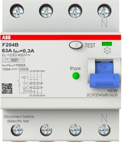 ABB F204 B-63/0.3 U 24 Stück