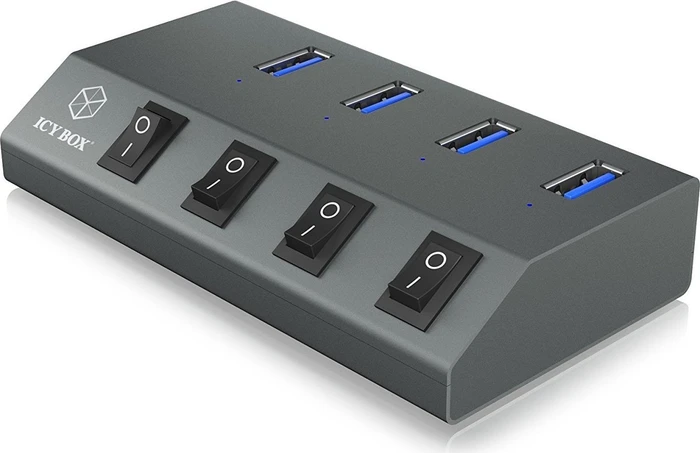 RaidSonic Icy Box IB-HUB1405 USB-Hub, 4x USB-A 3.0, USB-B 3.0 [Buchse]