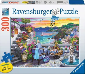 Ravensburger Puzzle Sonnenuntergang über Santorin