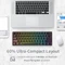 RK Royal Kludge RK61 60% Wireless, schwarz, LEDs RGB, hot-swap, RK RED, USB/Bluetooth, US Vorschaubild