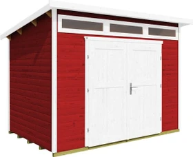 Weka 264 295x209cm Gerätehaus rot