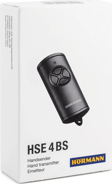 Hörmann HSE 4 BiSecure Handsender für Garagentor 4-Kanal, schwarz