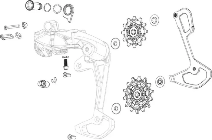 SRAM Schaltrollensatz für XX DH Transmission AXS