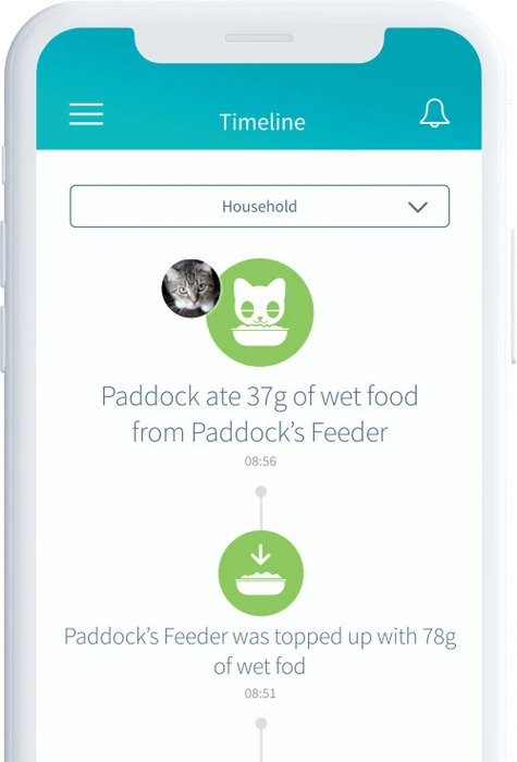 Sure Petcare SureFeed Connect Microchip PetFeeder Futterautomat, WLAN, App-Steuerung, Bundle mit Connect Hub