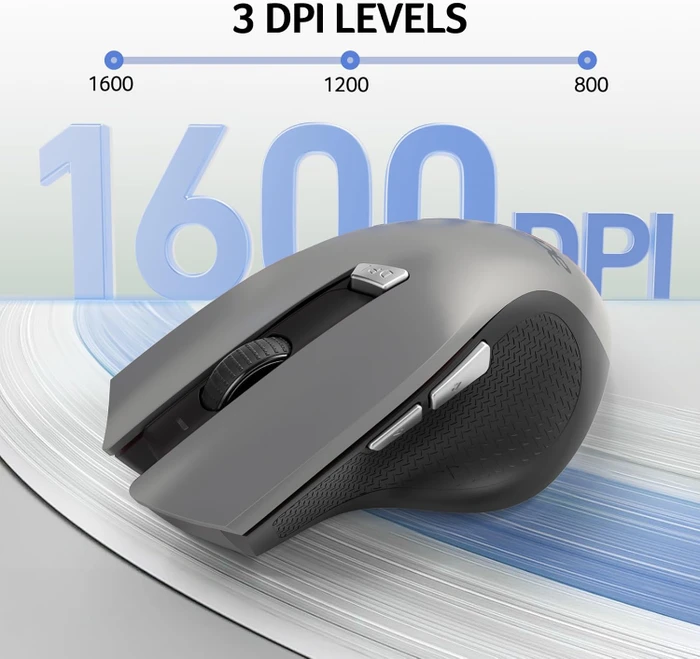 Acer OMR266 2.4GHz Wireless Mouse grau/schwarz, USB