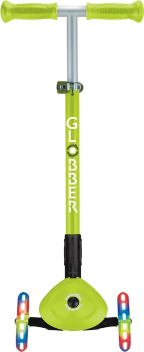 Globber Primo Foldable Lights Kickboard lime green