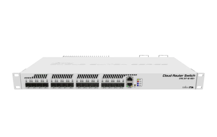 MikroTik Cloud Router Switch CRS317 Dual Boot Rackmount 10G Managed Switch, 16x SFP+