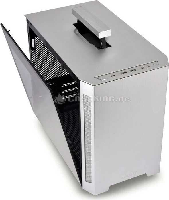 Lian Li TU150, silber, Glasfenster, Mini-ITX