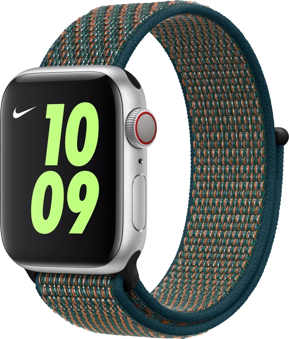 Apple Nike Sport Loop für Apple Watch 40mm Hyper Crimson/Neptune Green