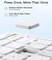 Inateck Ultraleicht Tastatur für iPad Air 6/iPad Air 5/iPad Pro 11", weiß, UK Vorschaubild