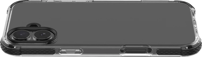 Cellularline Tetra Force Strong Guard für Apple iPhone 16 Plus transparent/schwarz