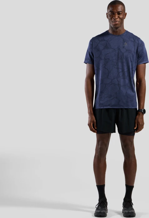 Odlo Zeroweight Engineered Chill-Tec Laufshirt kurzarm eclipse melange (Herren)