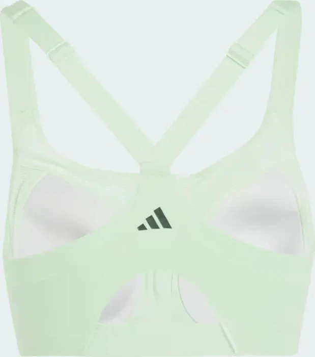 adidas TLRD Impact Luxe High Support Zip Sport-BH semi green spark (Damen)