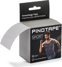 Pinotape Sport Kinesiology Tape Rolle 5cm x 5m silver