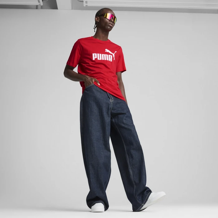 Puma Essentials No.1 Logo T-Shirt kurzarm for all time red