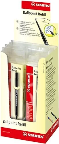 STABILO pointball Refill Großraummine G2 0.5mm schwarz, 10er-Pack