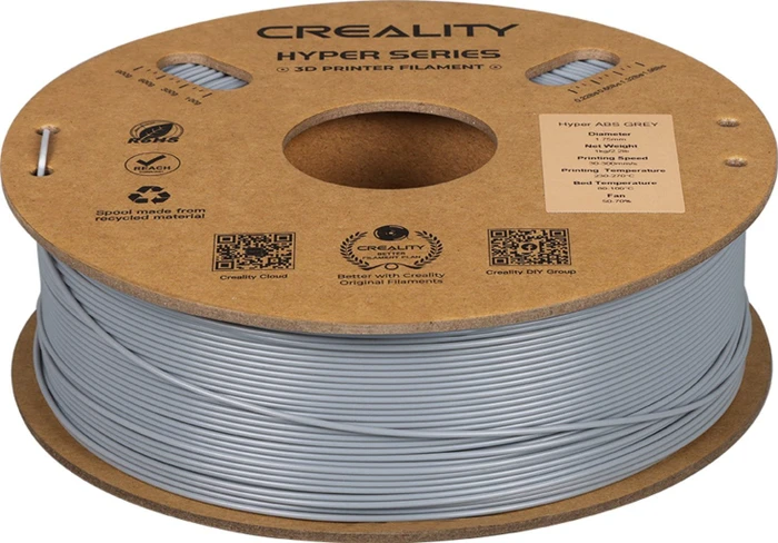 Creality ABS, Hyper Grey, Spule, 1.75mm, 1.00kg