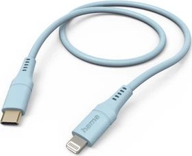 Hama Ladekabel Flexible USB-C/Lightning 1.5m Silikon blau