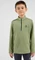 Odlo Berra Mid Layer Half Zip Laufshirt langarm matte green (Junior) Vorschaubild