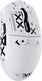 Attack Shark G3 Tri-mode Wireless Gaming Mouse, White, inkl. Grip Tape, USB/Bluetooth (G3-201)