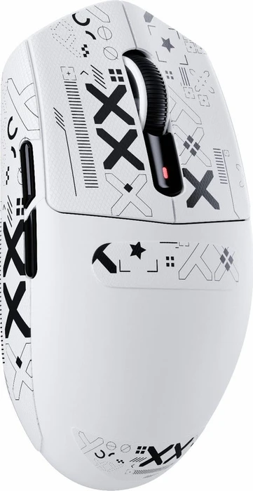 Attack Shark G3 Tri-mode Wireless Gaming Mouse, White, inkl. Grip Tape, USB/Bluetooth