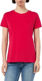 Hugo Boss Logo T-Shirt kurzarm dark pink (Damen)