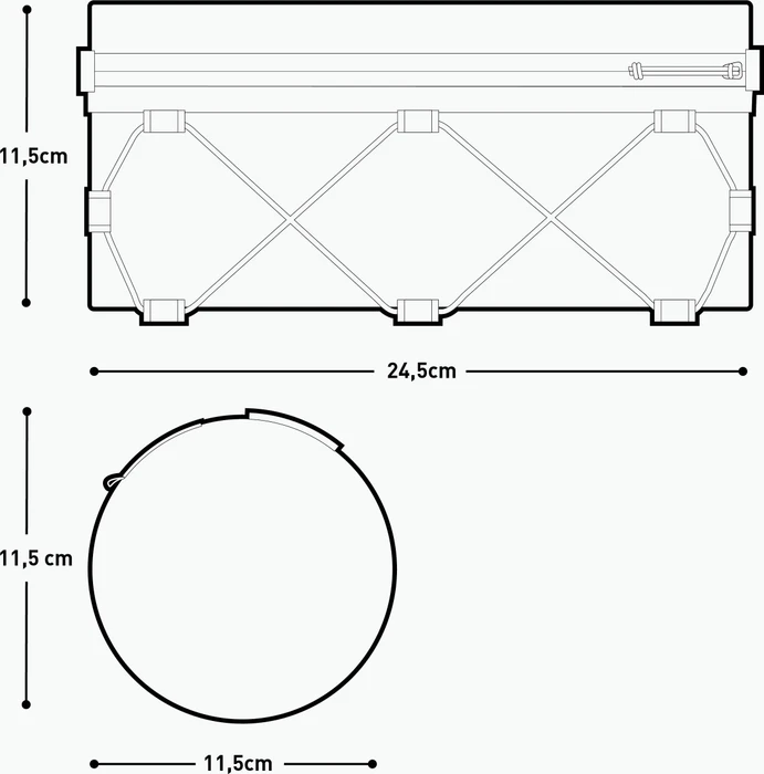Evoc Handlebar Roll 2 Lenkertasche schwarz