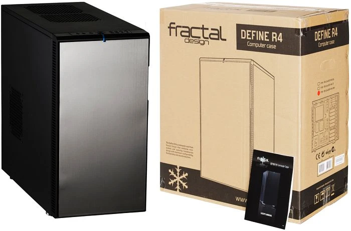 Fractal Design Define R4 Titanium Grey, Acrylfenster, schallgedämmt