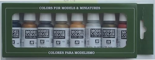 Vallejo Model Color Effects Color Series Metallic Colors Farbset, 8-tlg.