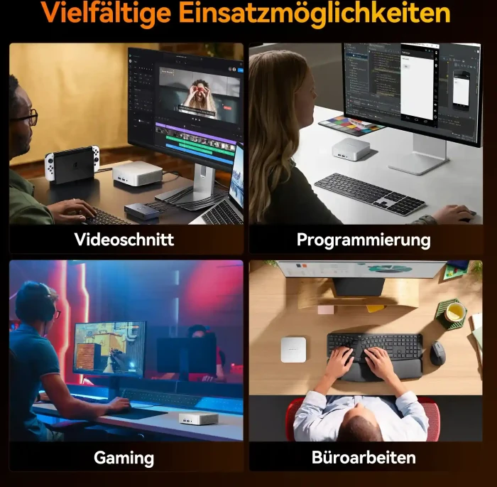 Geekom A8, Ryzen 7 8745HS, 16GB RAM, 1TB SSD