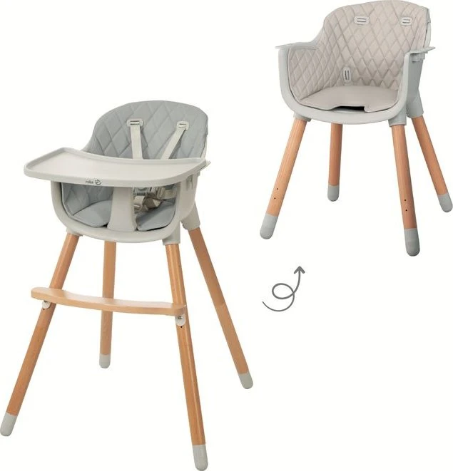roba 2in1 Hochstuhl & Kinderstuhl Style Up wood