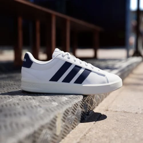 adidas Grand Court 3.0 cloud white/dark blue/core white